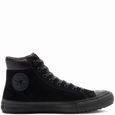 Converse Suede Chuck Taylor All Star PC Boot - Naisten Matalavartiset Tennarit - Mustat